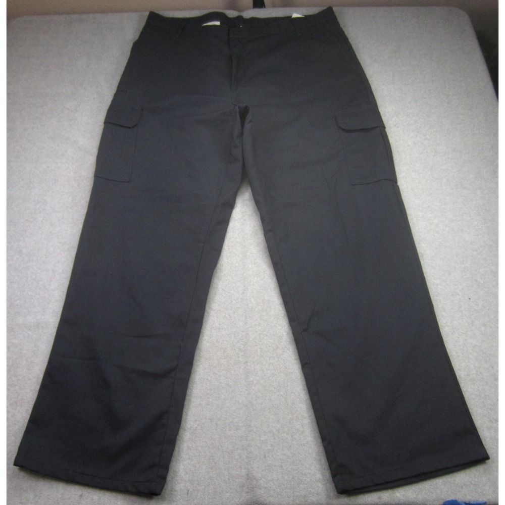 Dickies Cargo Pants Mens 42x32 Blue Straight Utility Lightweight Workwear